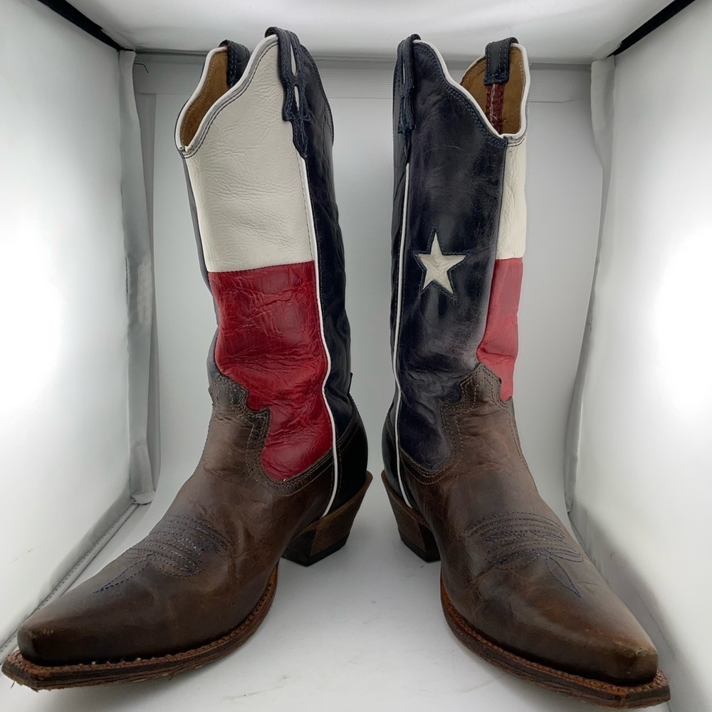 Twisted X WSO0012 Red White & Blue Leather Cowboy Western Boots Women's 9.5B - Picture 3 of 11